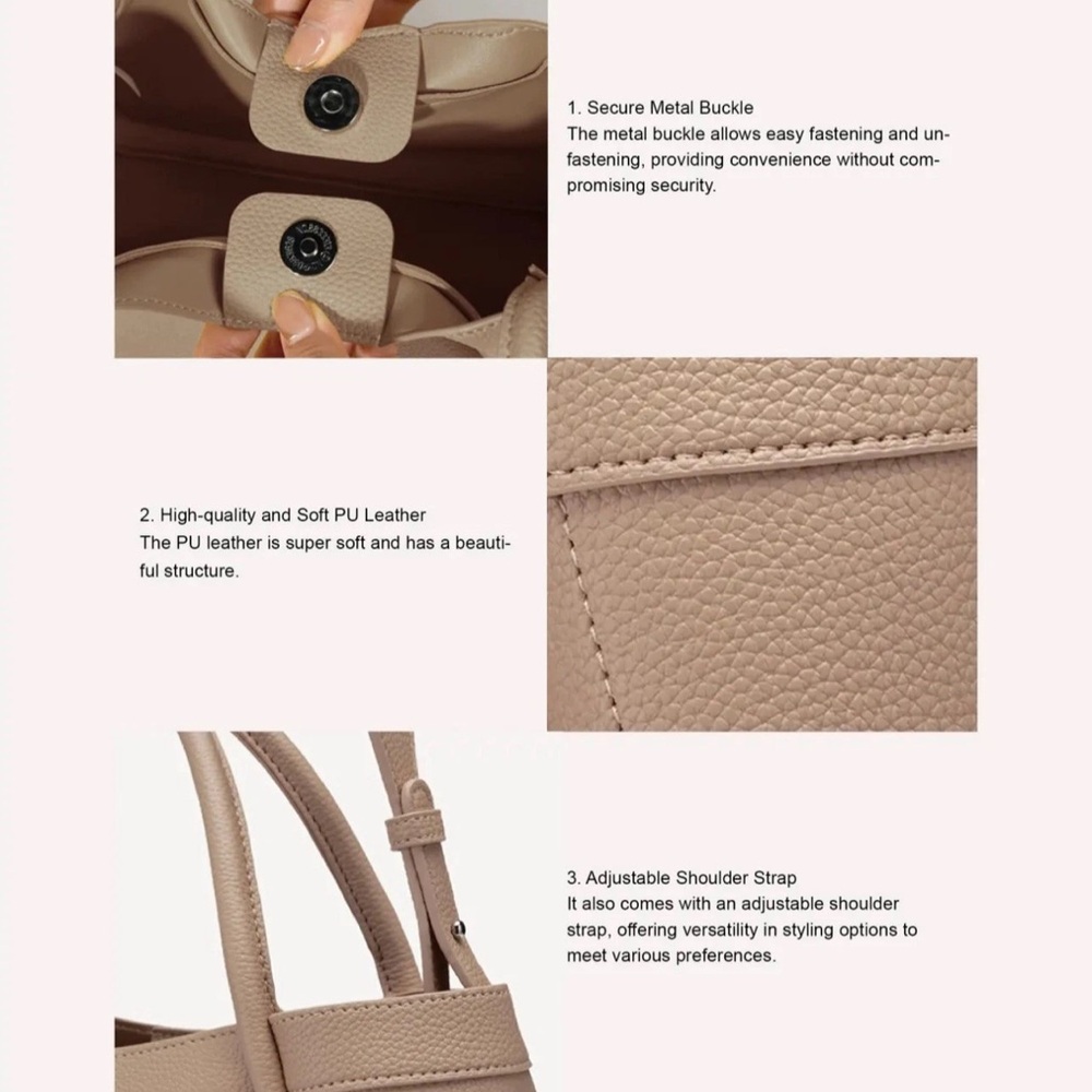 Brown Women's Handbag Set - Picture 6 of 6